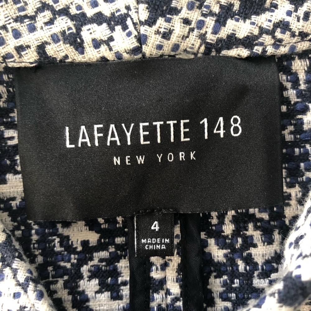 Lafayette 148 Digital Print Blazer SZ 4 - Picture 5 of 7